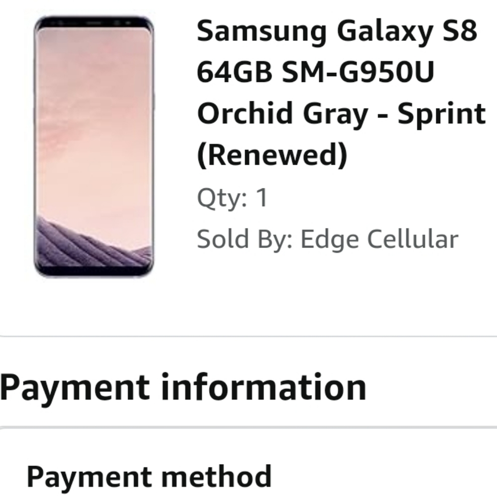 Samsung galaxy s8 64gb sprint renewed